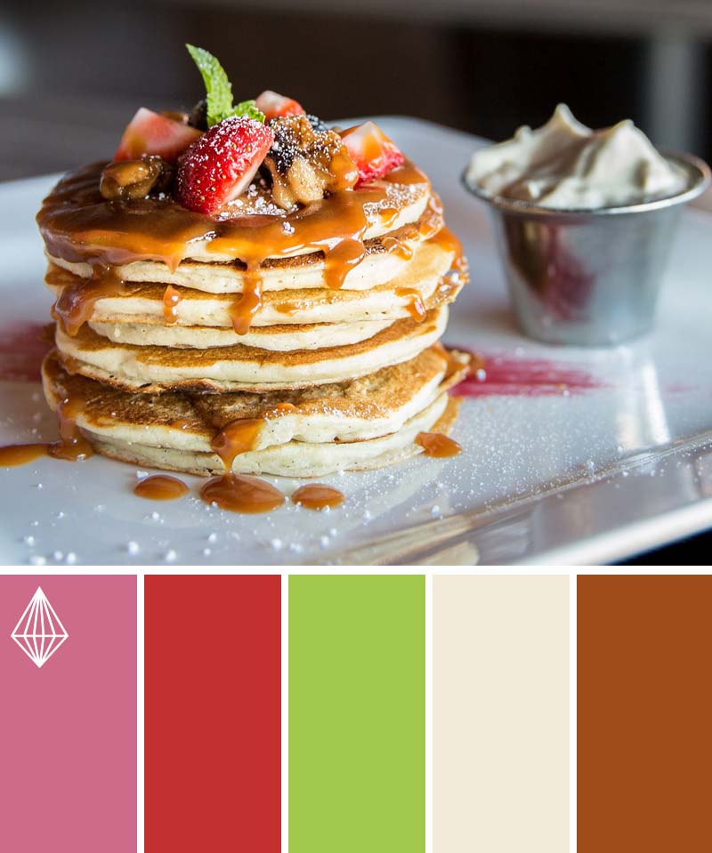 pancake brunch color scheme